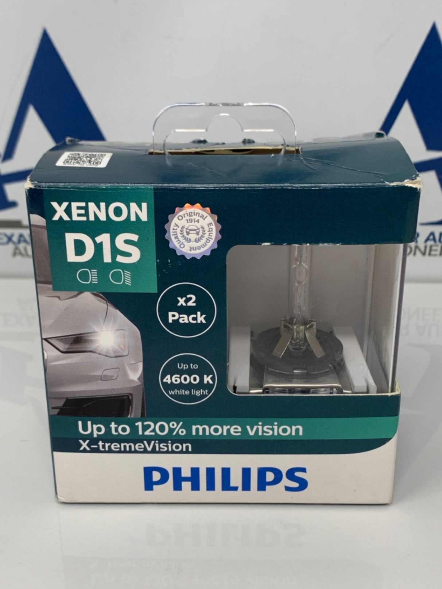 RRP £134.00 Philips X-tremeVision 85415XVS2 Xenon headlight bulb D1S, set of 2