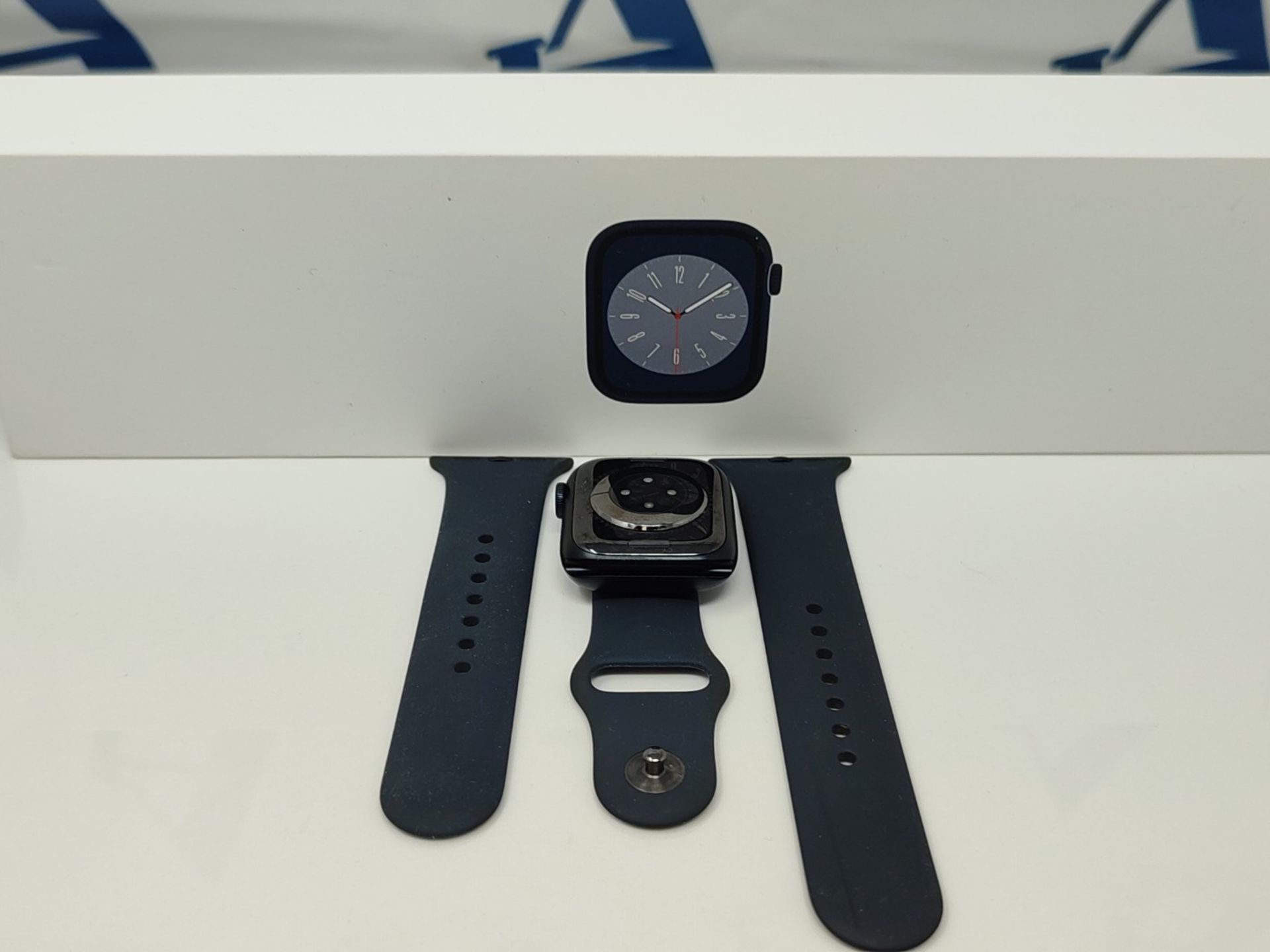 RRP £369.00 Apple Watch Series 8 (GPS 41mm) Smart watch - Midnight Aluminium Case with Midnight Sp - Image 3 of 3