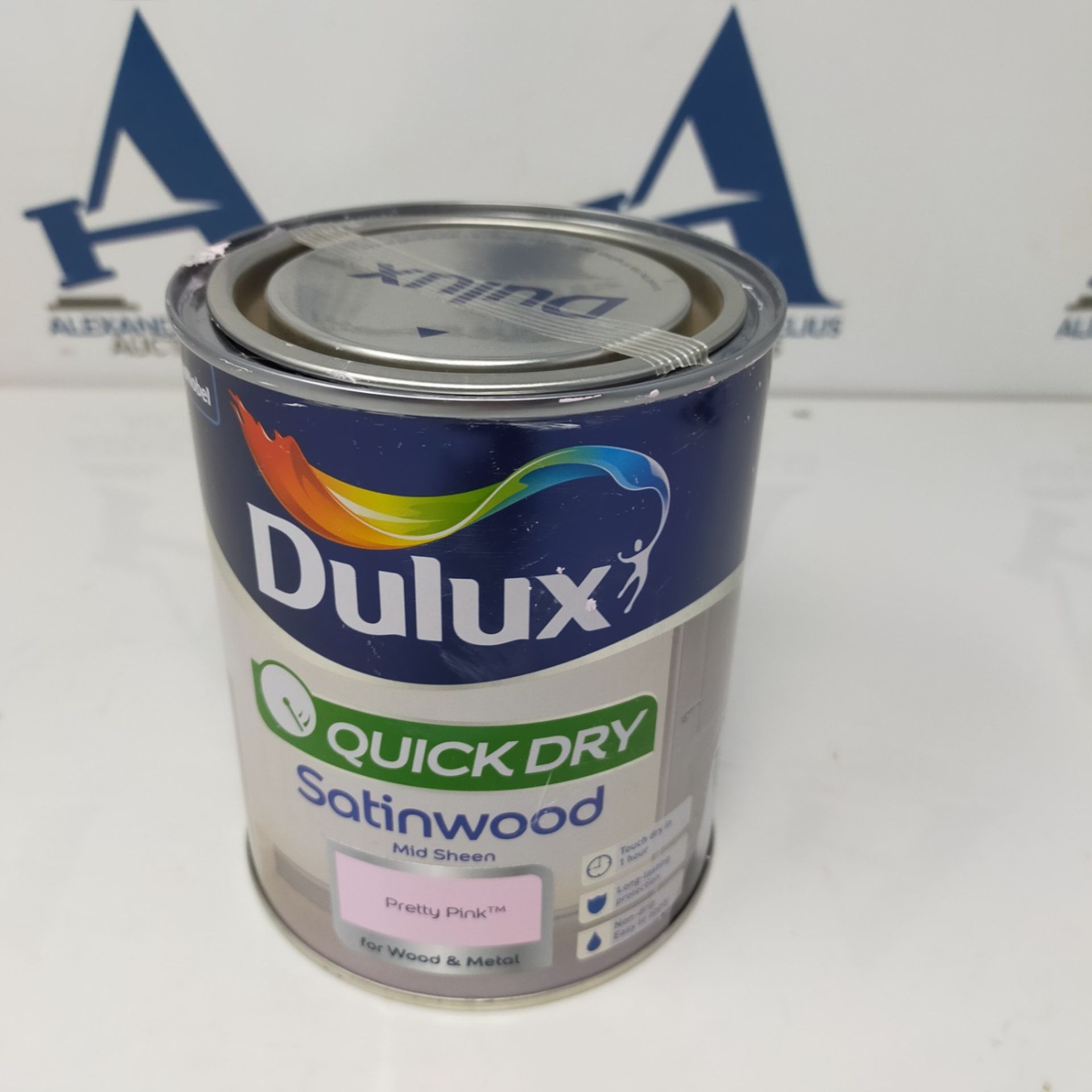 Dulux Quick Dry Satinwood Paint - Pretty Pink - 750ML,5358155