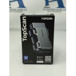 RRP £59.00 TOPDON Topscan OBD2 Scanner Bluetooth, Wireless OBD2 Code Reader with Active Test, 8 R