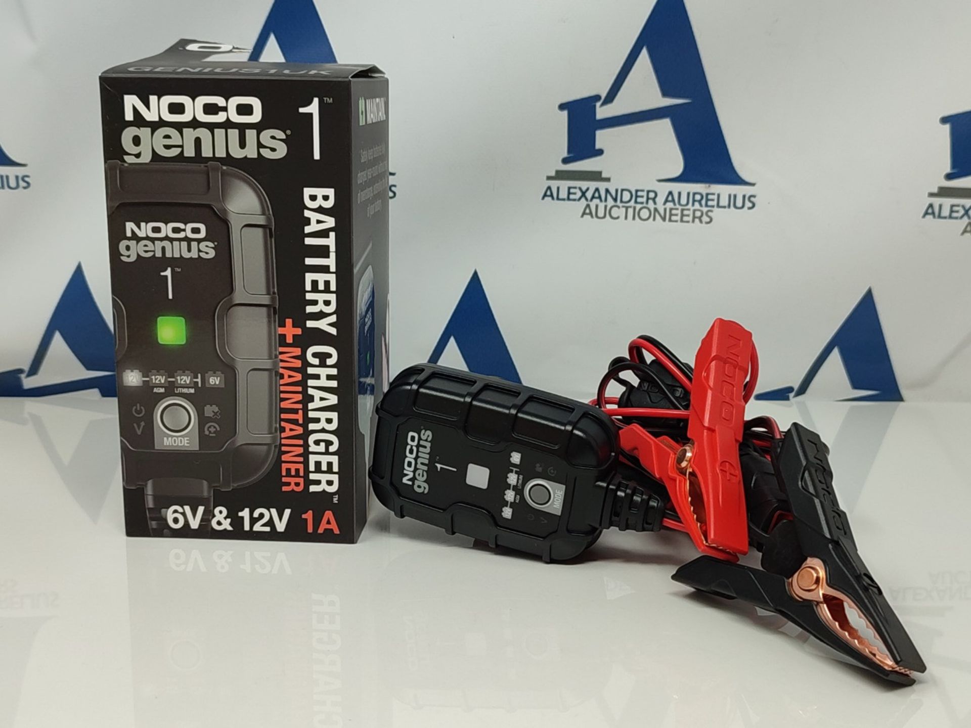 NOCO GENIUS1UK, 1A Car Battery Charger, 6V and 12V Portable Smart Charger, Battery Mai - Image 3 of 3