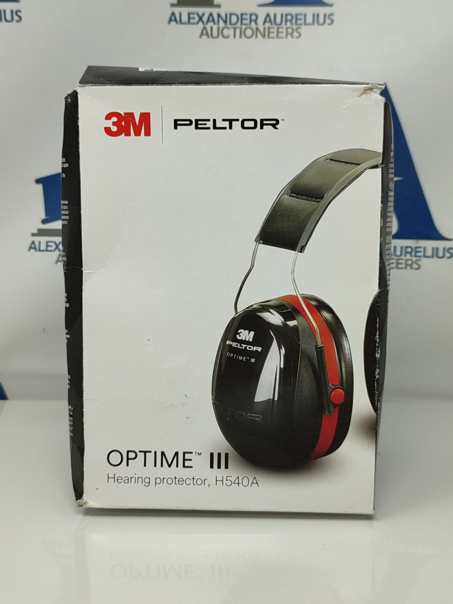 3M PELTOR Optime III Ear Muffs, Headband, 35 dB, Hi-Viz, H540A-461-GB - Image 2 of 3
