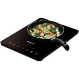 Daewoo SDA1805 2000W Electric Single Induction Hob with Built-In Timer and Adjustable