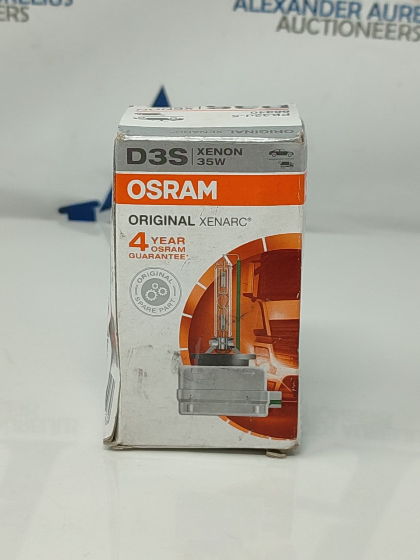 OSRAM XENARC ORIGINAL D3S HID, Xenon Headlight Bulb 66340HBI, Folding Carton Box (1 pi - Image 2 of 3