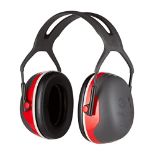 3M Peltor Premium Plus Earmuffs X3A with Headband, Black/Red, 95 - 110 dB