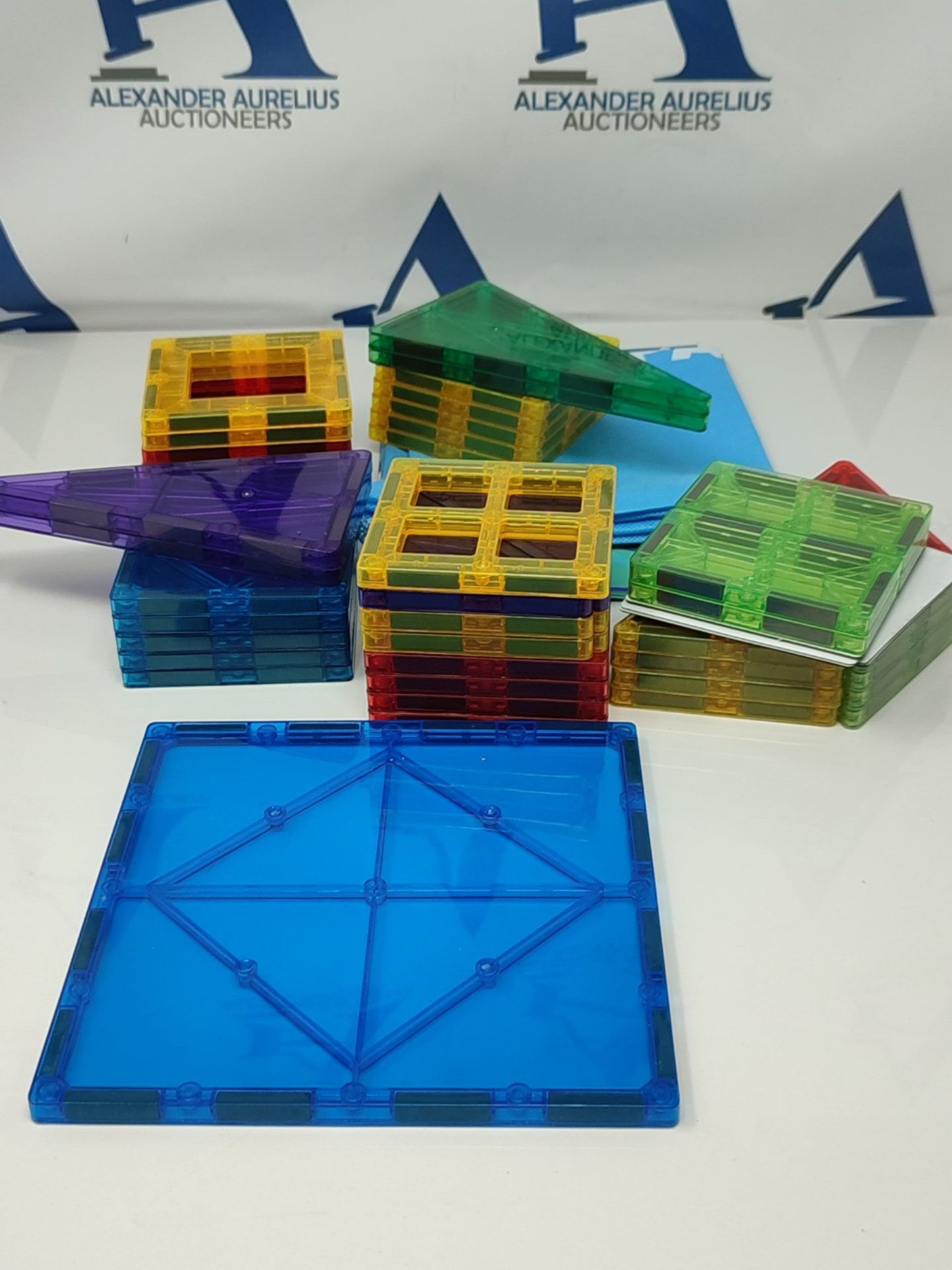 SUPA STEM Magnetic Tiles for Kids | Compatible Magnetic Building Blocks Set with Magne - Image 2 of 2