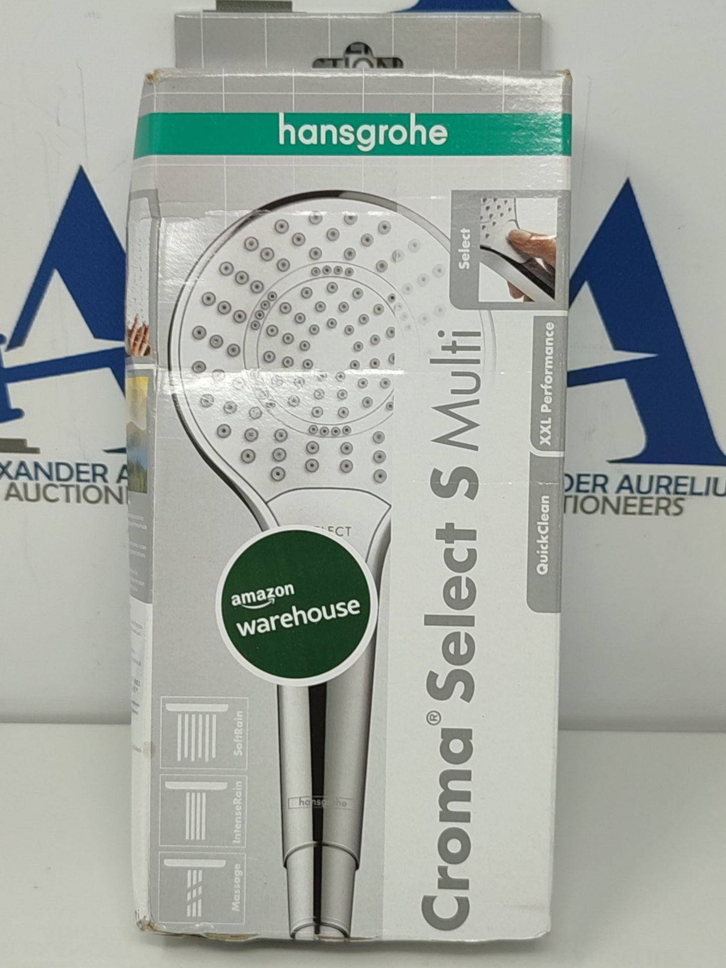 RRP £61.00 hansgrohe Croma Select S 110 Multi hand shower, 3 spray modes, white/chrome