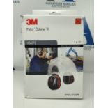 3M PELTOR Optime III Earmuffs, 34 dB, Black/Red, Helmet Mounted, H540P3E-413-SV