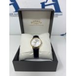 RRP £84.00 ROTARY LADIES GOLD PLATE STRAP WATCH