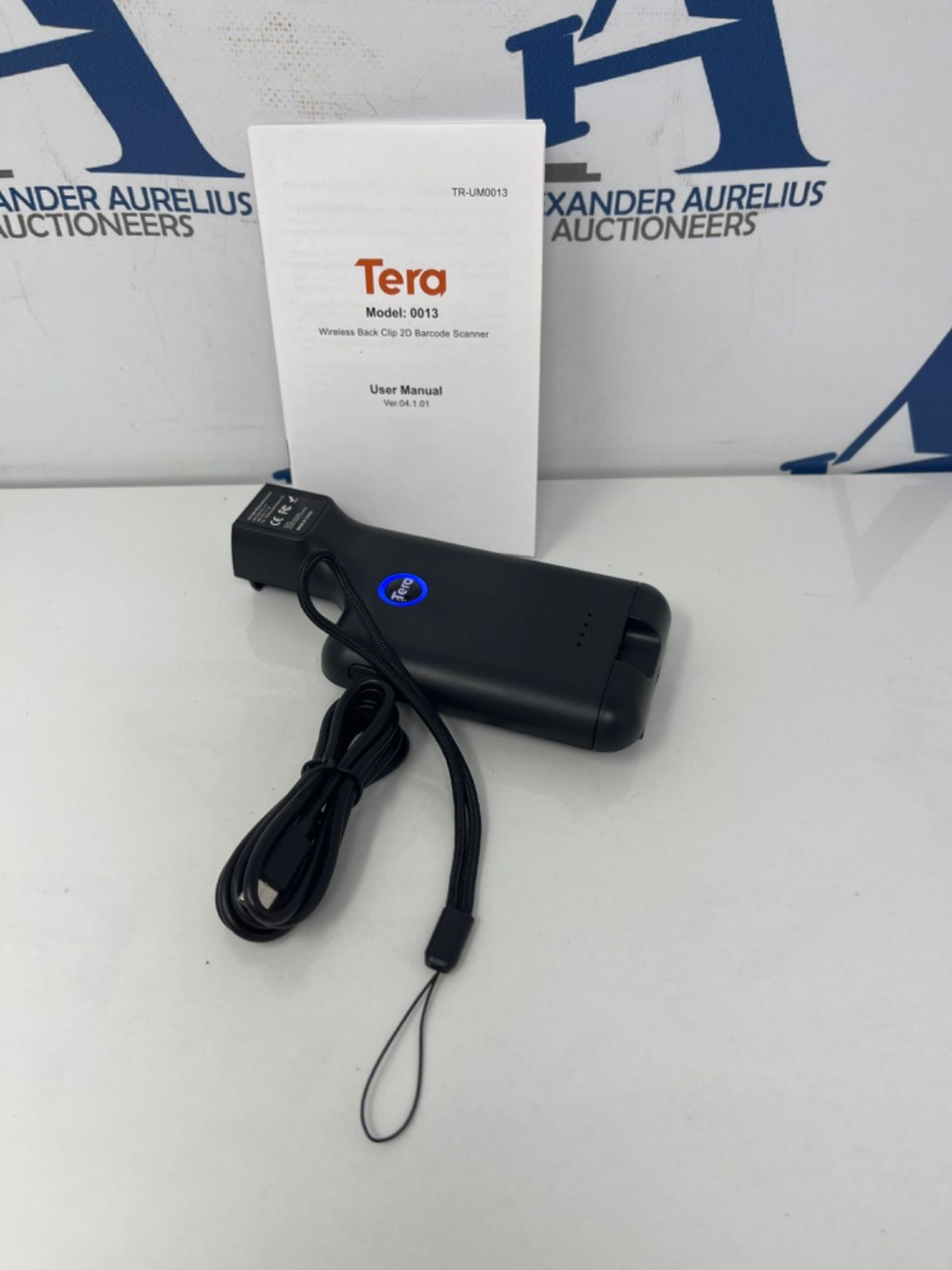 Tera Portable Back Clip Barcode Scanner 2D QR Wireless 3 in 1 2.4GHz Wireless & USB Wi