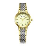 RRP £69.00 Rotary Champagne Dial 2 Tone Bracelet Ladies Watch 254760