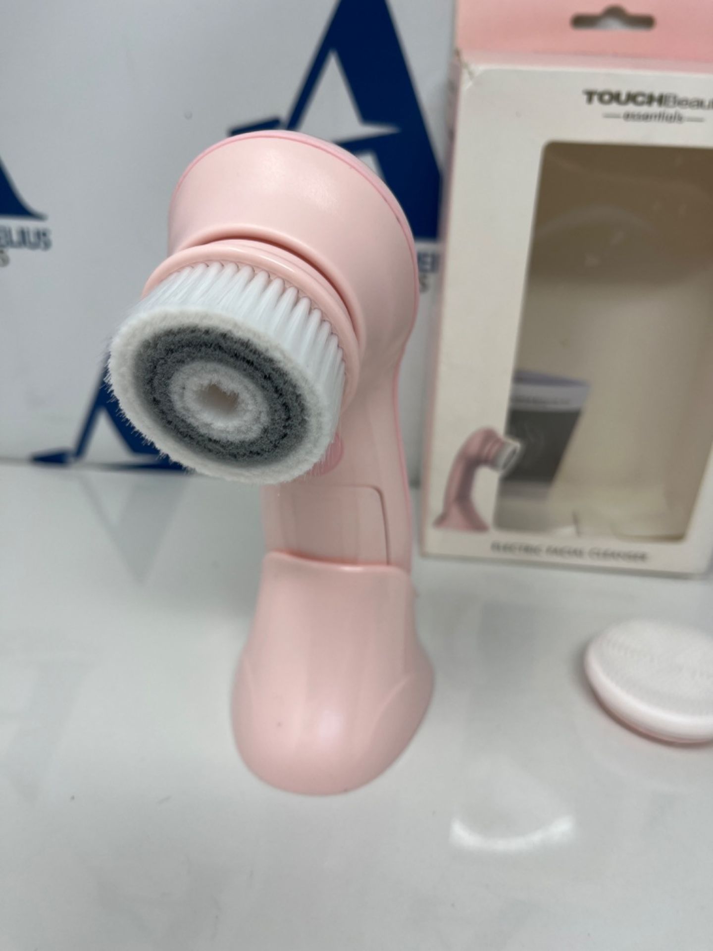 TOUCHBeauty Facial Cleansing Brush with Stand, Waterproof Spin Face Brush with 2 Modes - Image 2 of 2