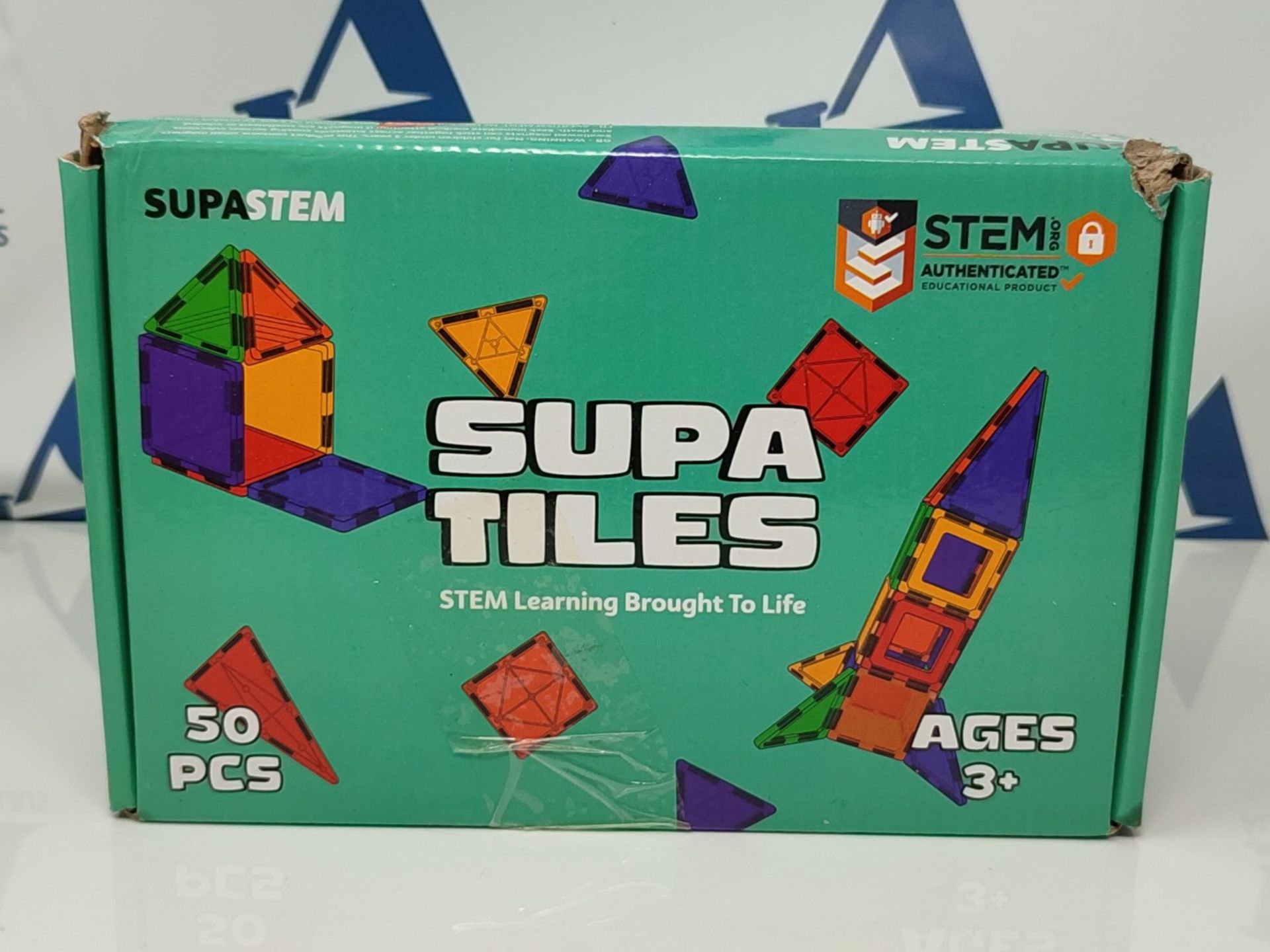 SUPA STEM Magnetic Tiles for Kids | Compatible Magnetic Building Blocks Set with Magne