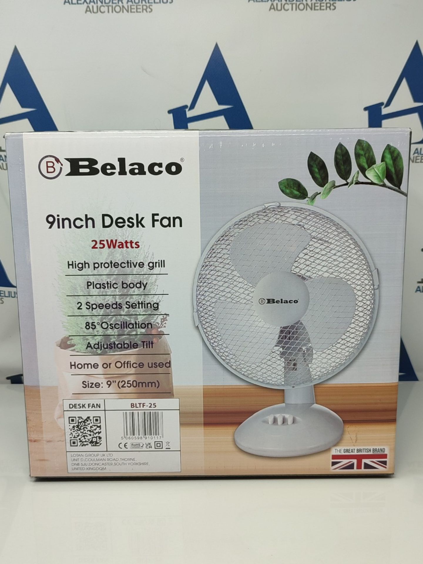 [INCOMPLETE] Belaco 9inch Table Fan Desk Fan with 2 Speed Oscillating cooling fan Stan - Image 2 of 3