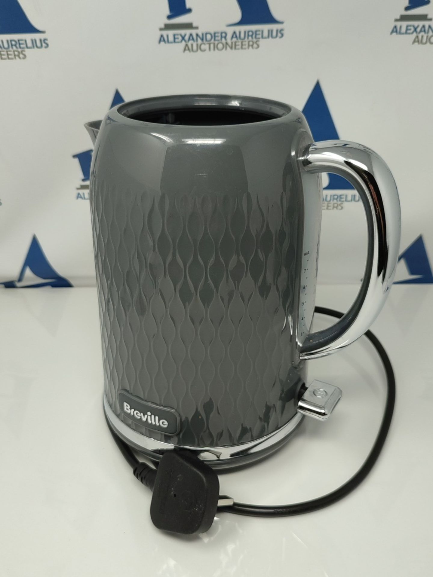 [INCOMPLETE] Breville Curve Grey Electric Kettle | 1.7L | 3KW Fast Boil | Grey & Chrom