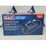 Sealey FP2 Twin Barrel Foot Pump