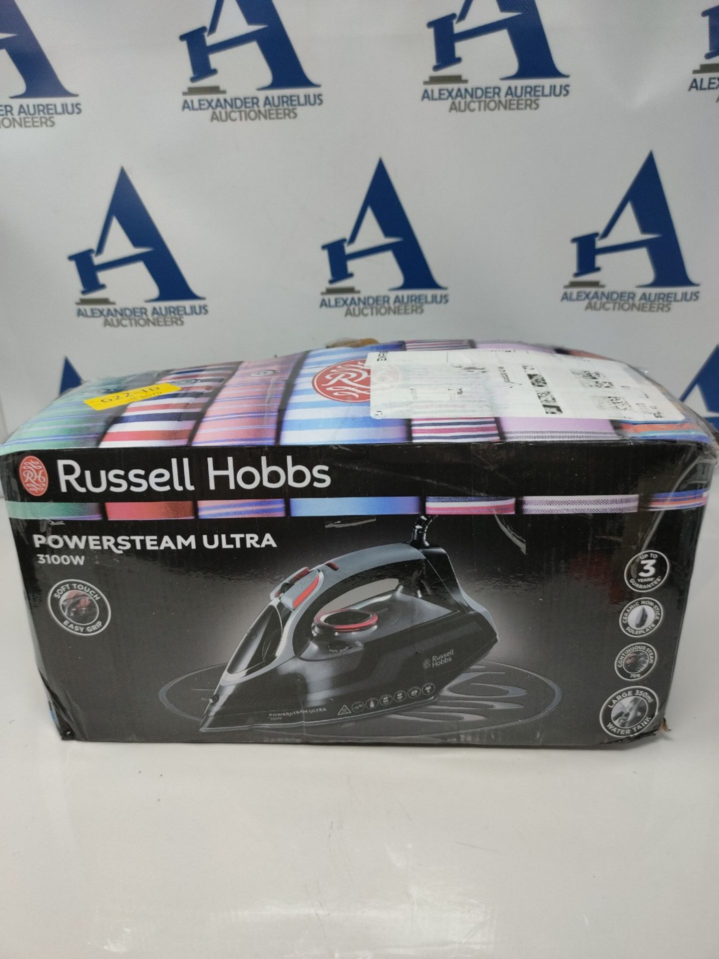 Russell Hobbs Powersteam Ultra 3100 W Vertical Steam Iron 20630 - Black and Grey - Image 2 of 3