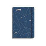 Unicef - 2023 Diary, Week View, 13'5 x 20 cm, Geometric Blue