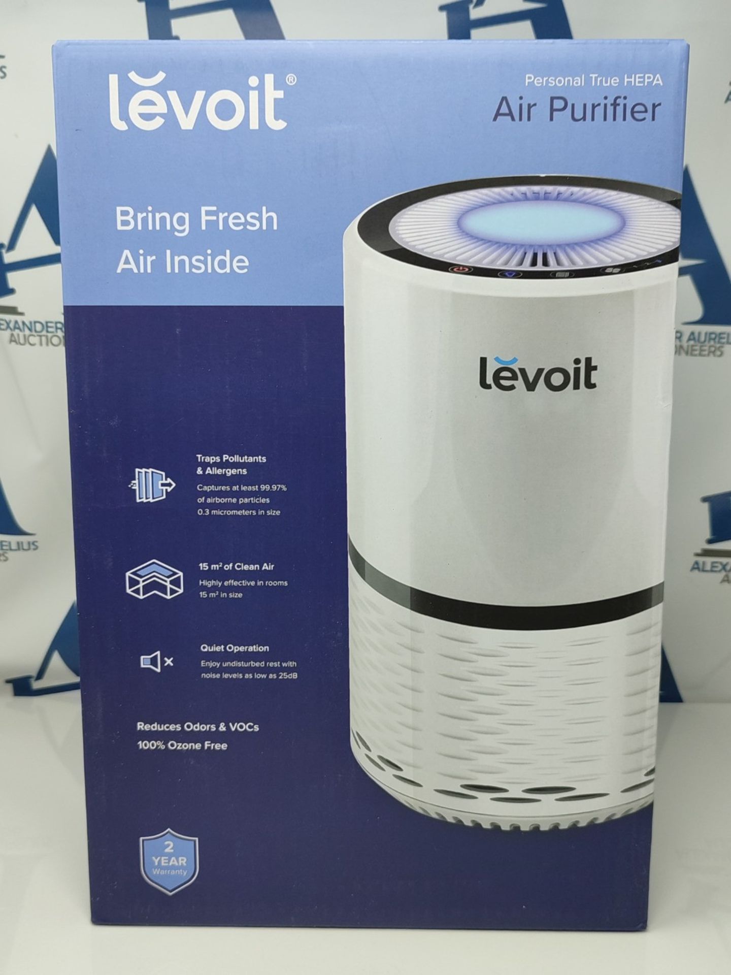 RRP £79.00 Levoit Air Purifier for Home, Quiet H13 HEPA Filter Removes Pollen, Allergy Particles, - Image 2 of 3