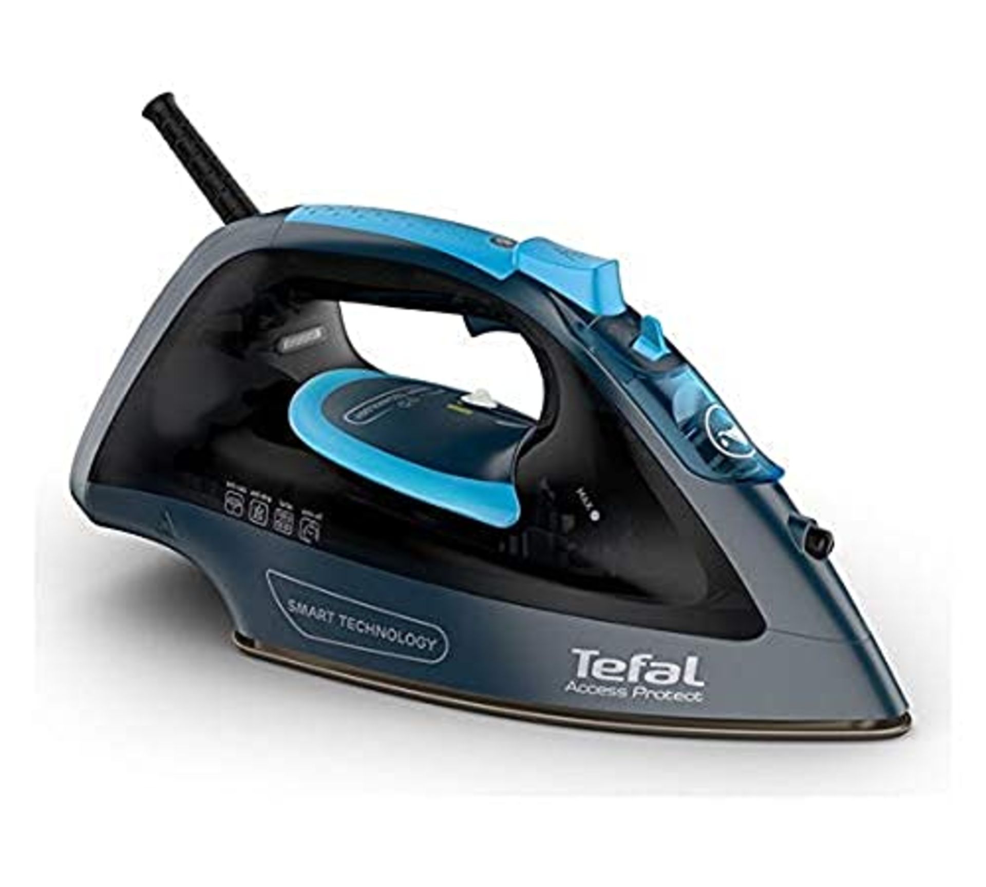 Tefal Access Protect Steam Iron, 2100W, Black and Blue, FV1611