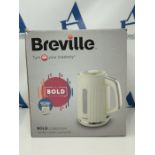 Breville Bold Vanilla Cream Electric Kettle | 1.7L | 3kW Fast Boil | Cream & Silver Ch