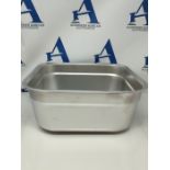 ASelected Washing Up Bowl, 304 Stainless Steel Large Rectangular 10 Litre Washing Basi