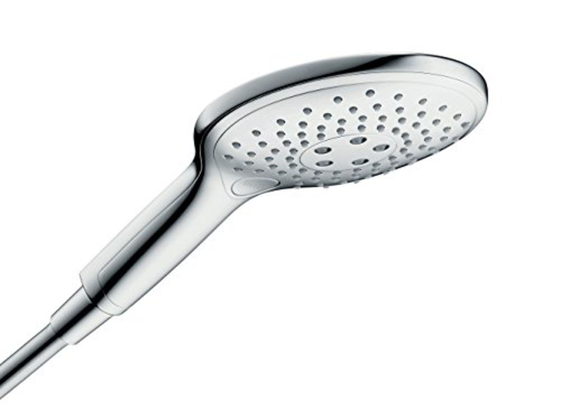 RRP £113.00 hansgrohe hand shower Raindance Select S, shower head 150mm with 3 sprays, chrome, 285