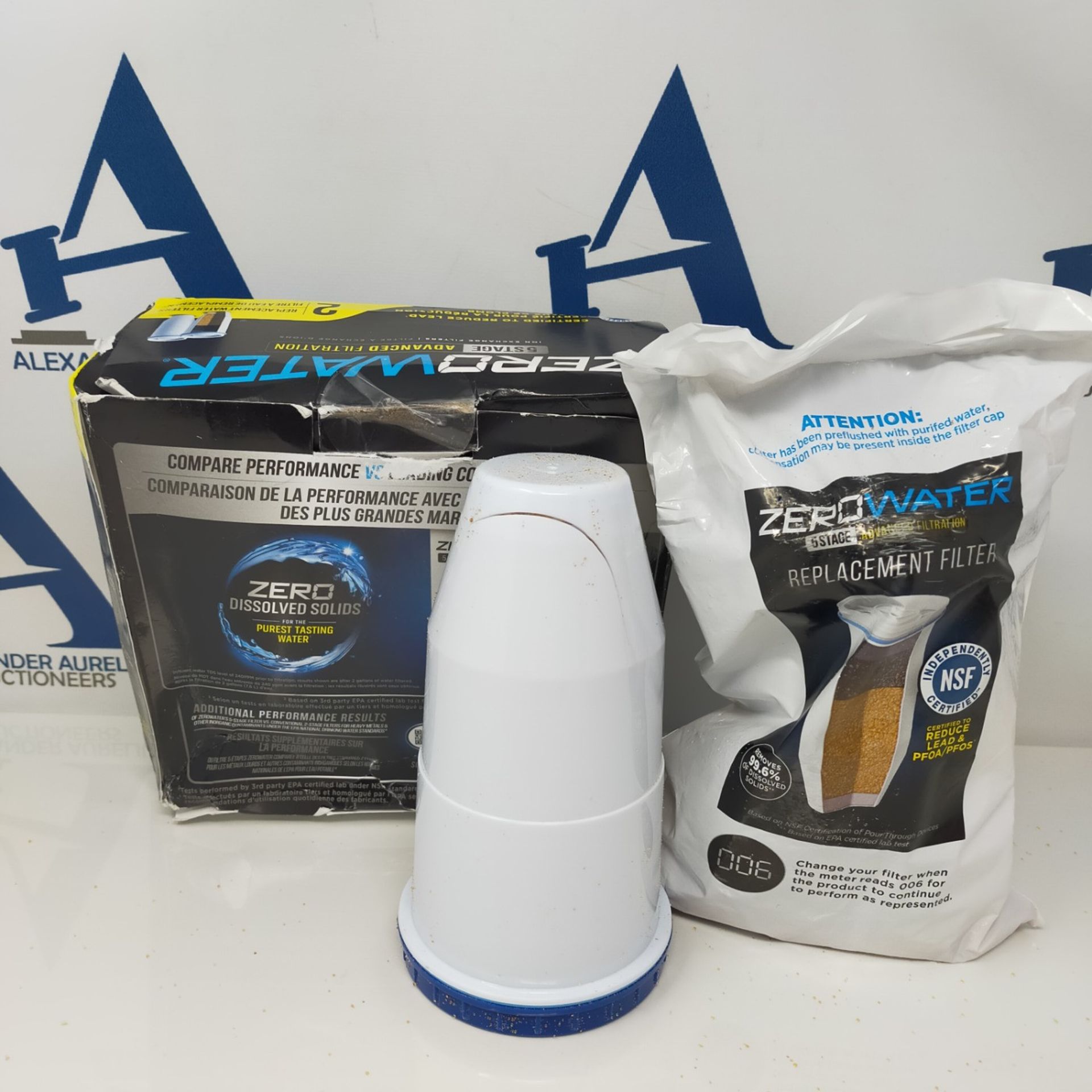 ZeroWater Replacement Water Filter Cartridges, 5 Stage Filtration System Reduces Fluor - Image 2 of 2