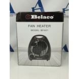 Belaco Fan Heater 2 Heat Settings 1000/2000W Electric Heaters Overheat Protection BFH2