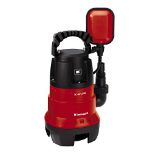 Einhell GC-DP 3730 Clean / Dirty Water Pump | 370W Submersible Pump, 9000 L/H, Float S