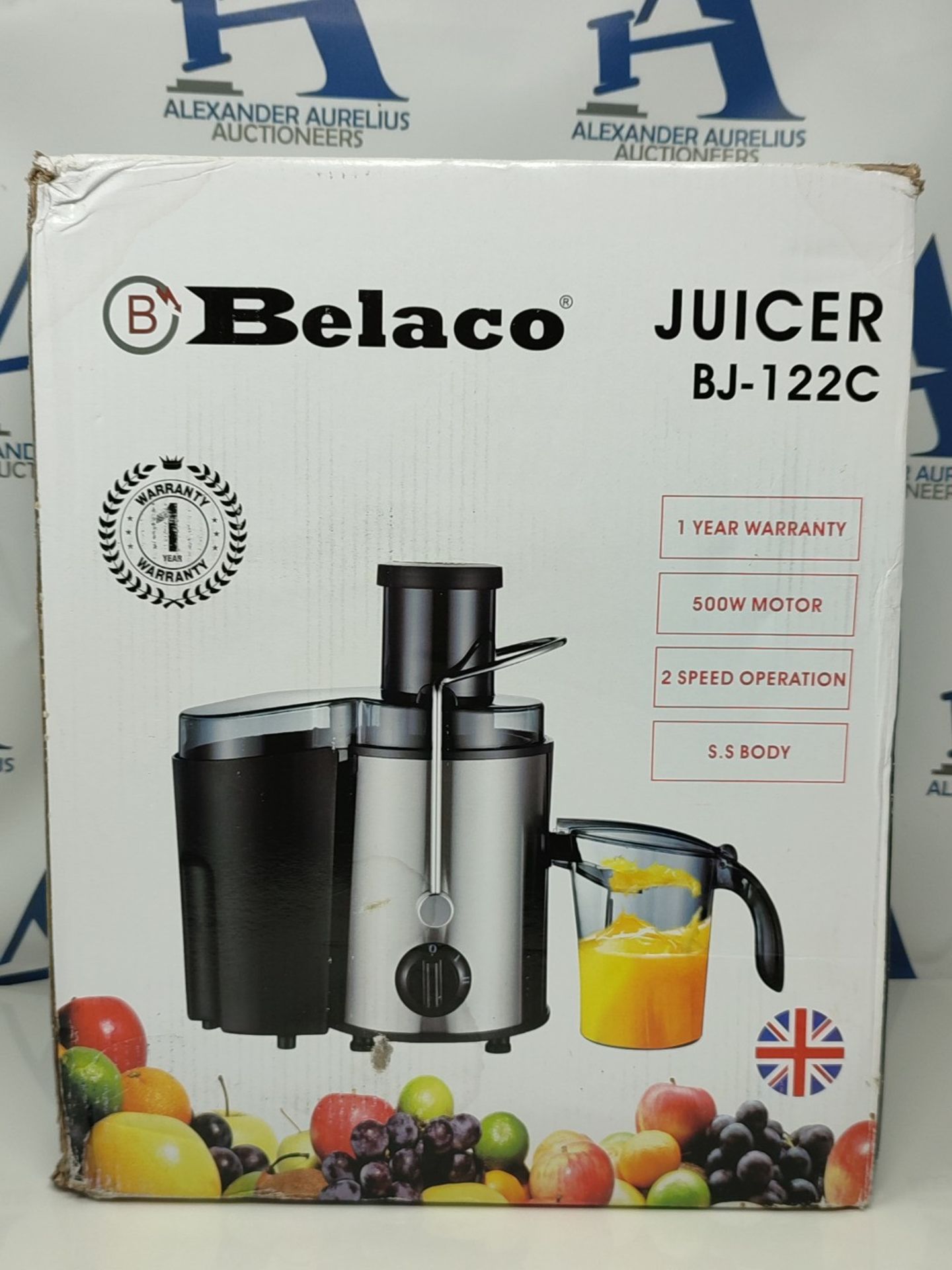 Belaco Juicer Making Machine Whole Fruit and Vegetable Juice Extractor Strong housing - Image 2 of 3