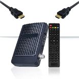 HDreceiver Mini HD to Air Satellite Decoder for Foreign Channels (German, Turkish, Ara