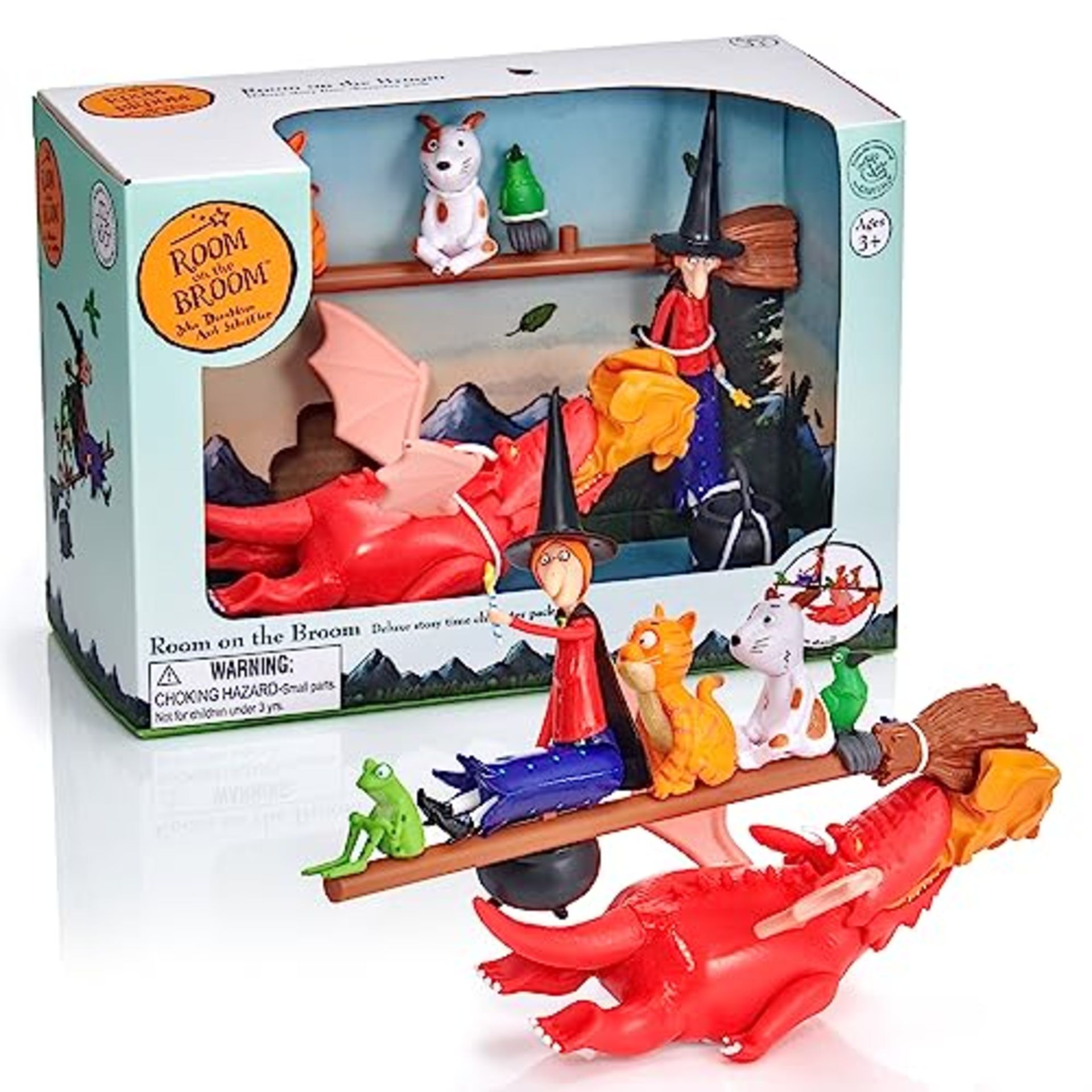 WOW! STUFF Room on the Broom Story Time New Edition Family Pack | Articulated Display