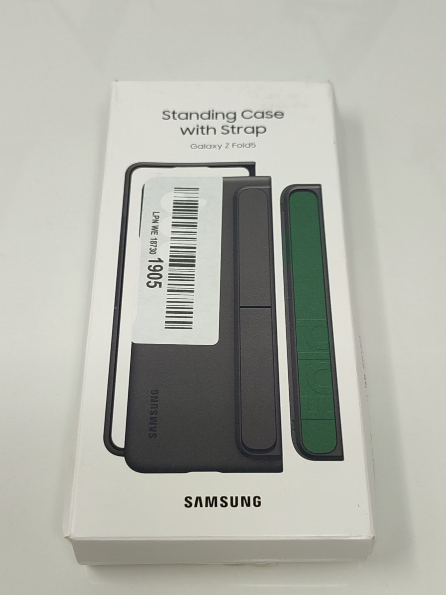 RRP £55.00 Samsung Galaxy Official Standing Case with Strap for Z Fold5, Graphite - Image 2 of 3