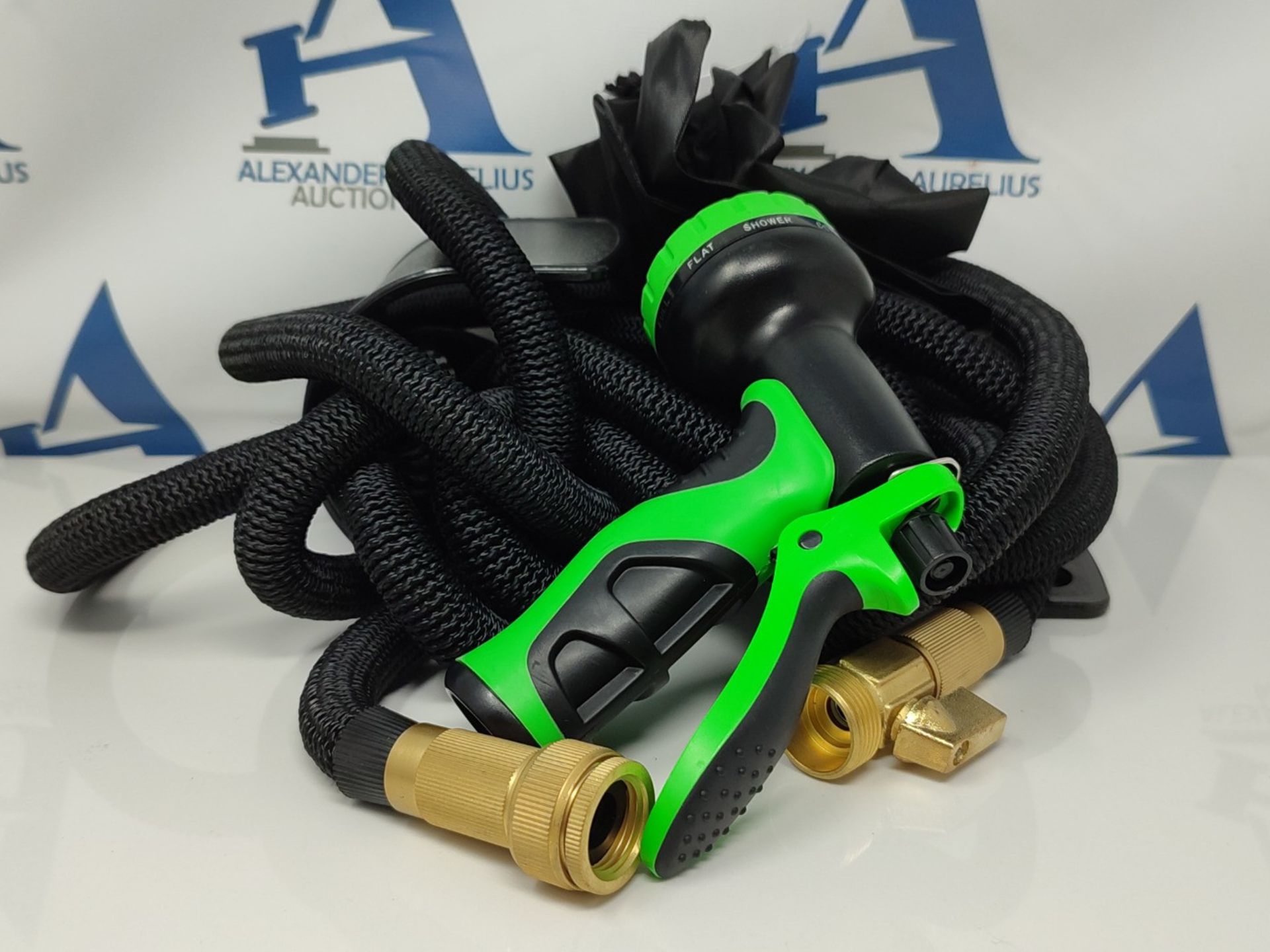 Garden Hose, Upgraded 4-Layer Latex Hose Pipe, 50FT Flexible Hose Pipe with 10 Functio - Image 3 of 3