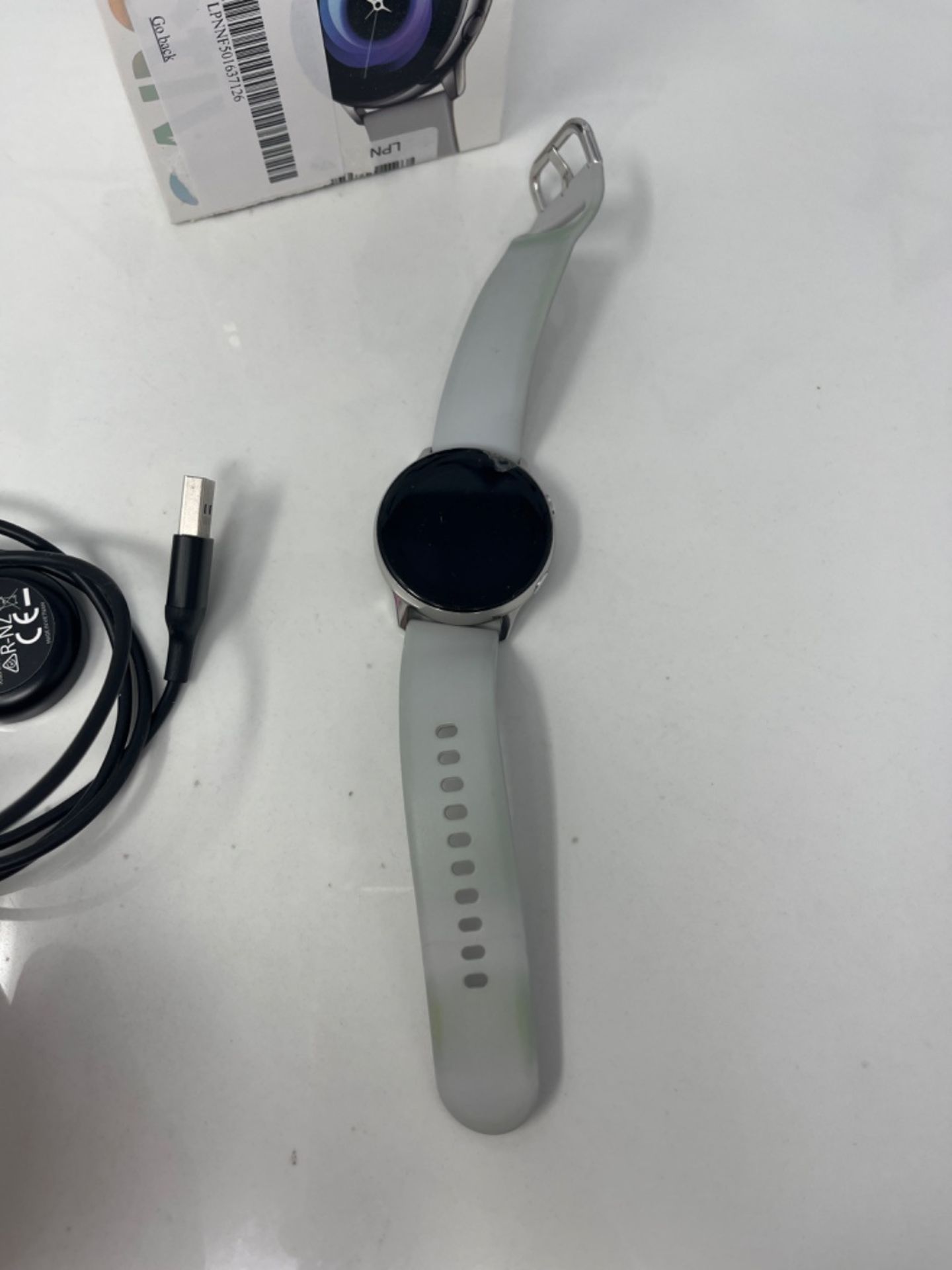 RRP £174.00 Samsung Galaxy Watch Active 40 mm - Silver (UK Version) - Image 3 of 3