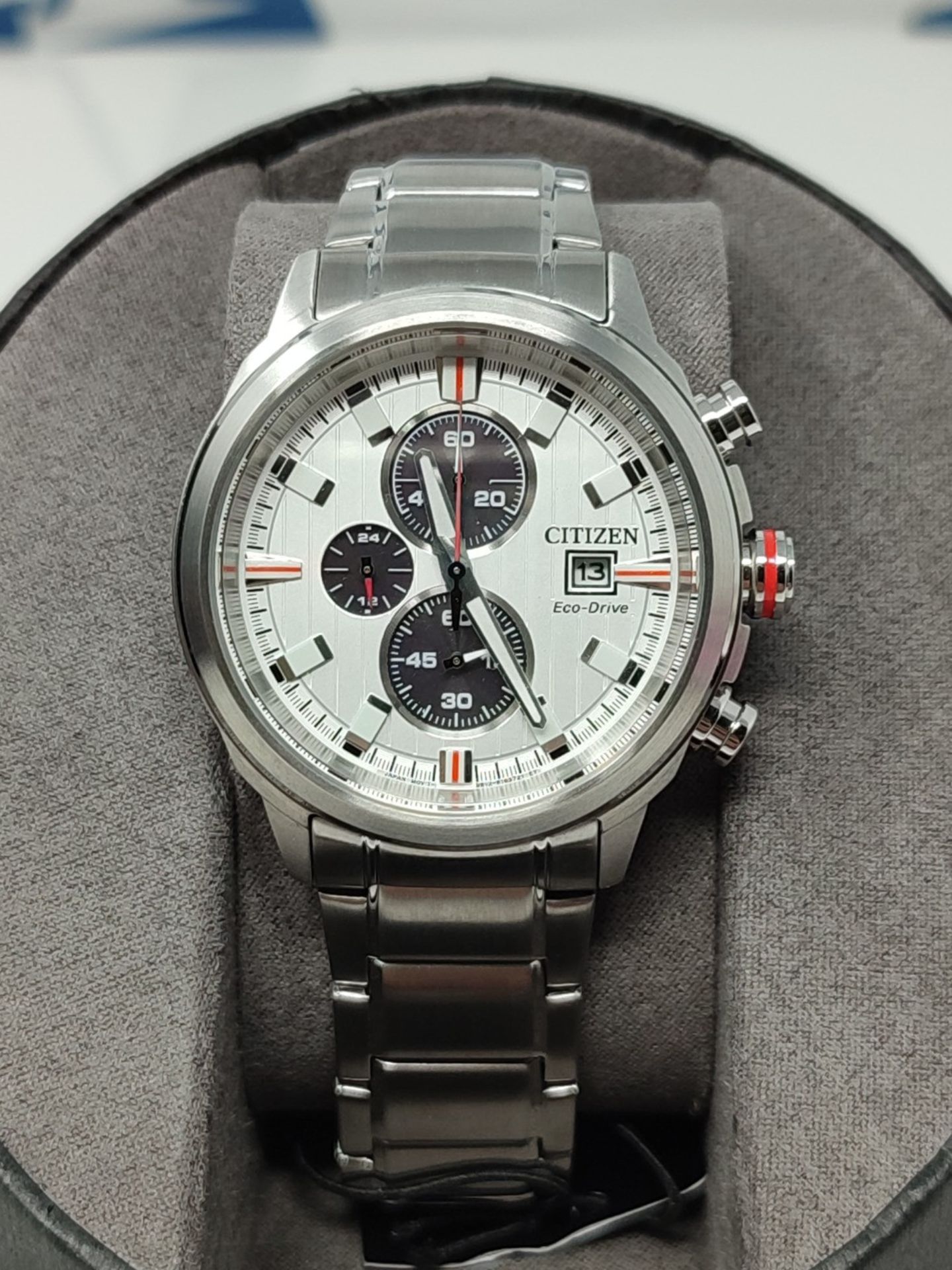 RRP £199.00 Citizen Chronograph Silver Dial Men's Watch CA0738-83A - Image 3 of 3