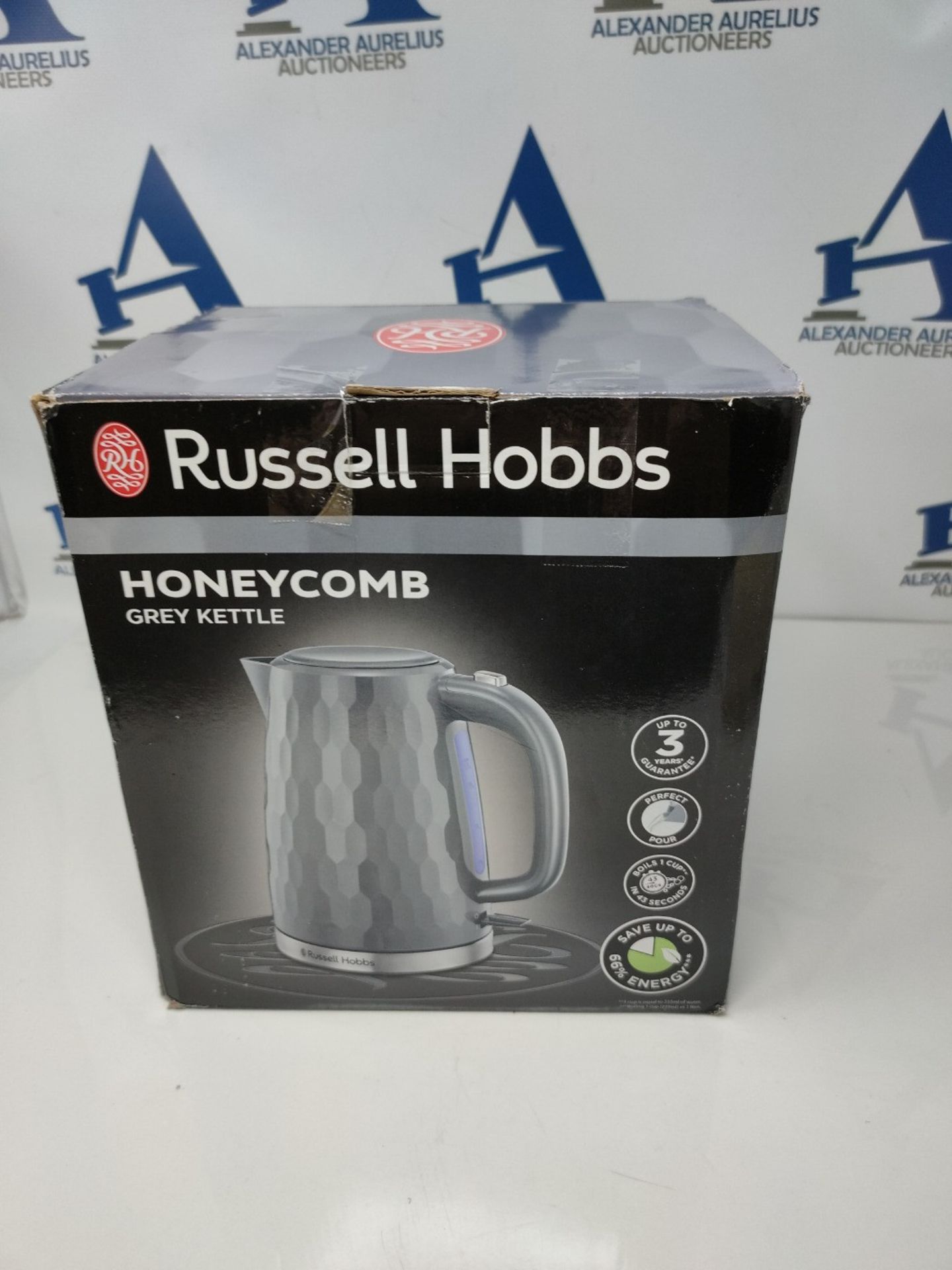 Russell Hobbs 26053 Cordless Electric Kettle - Contemporary Honeycomb Design with Fast - Image 2 of 3