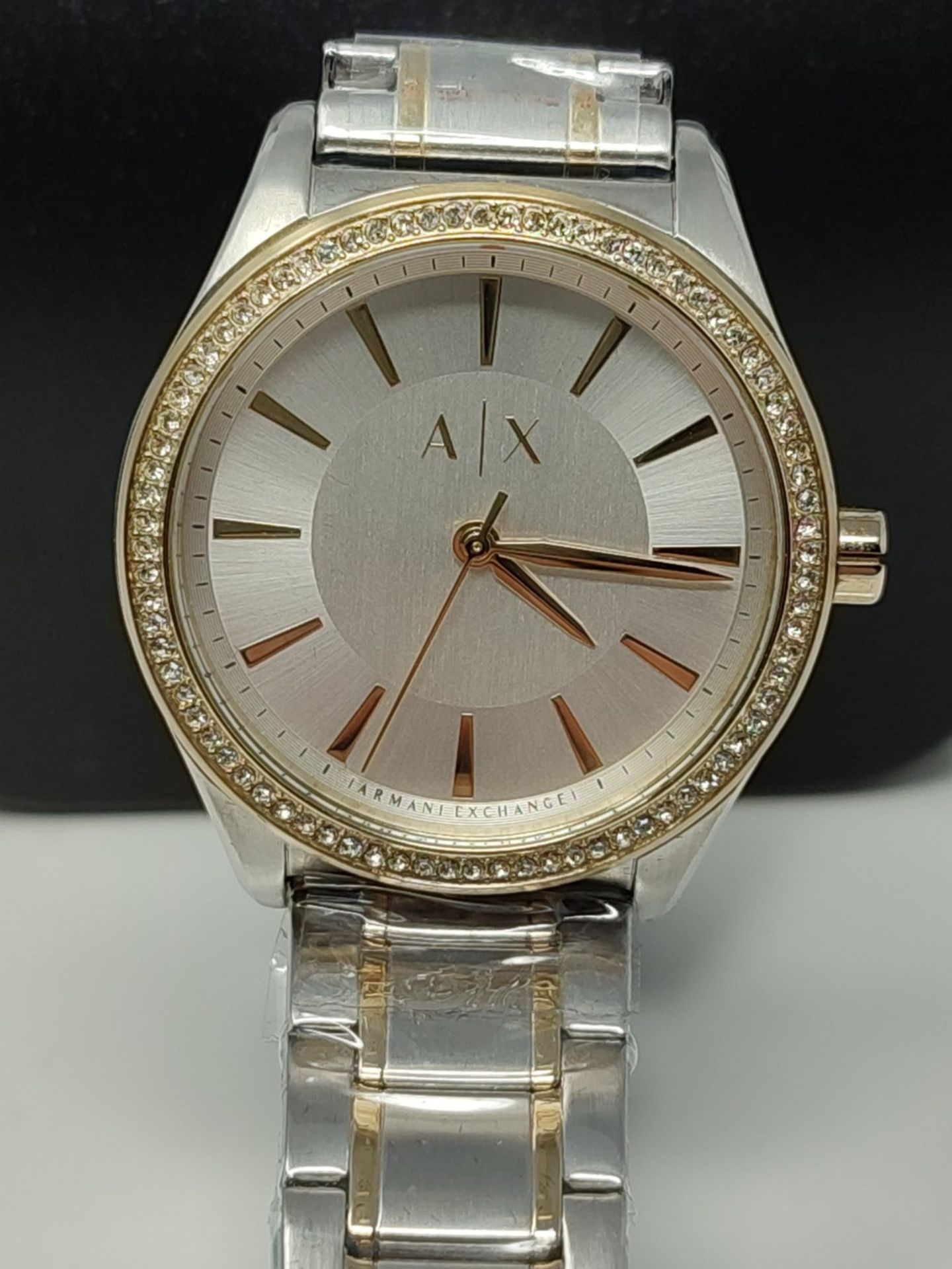 RRP £179.00 Armani Exchange Women's AX5446 Two Tone Silver and Gold Watch - Image 3 of 3