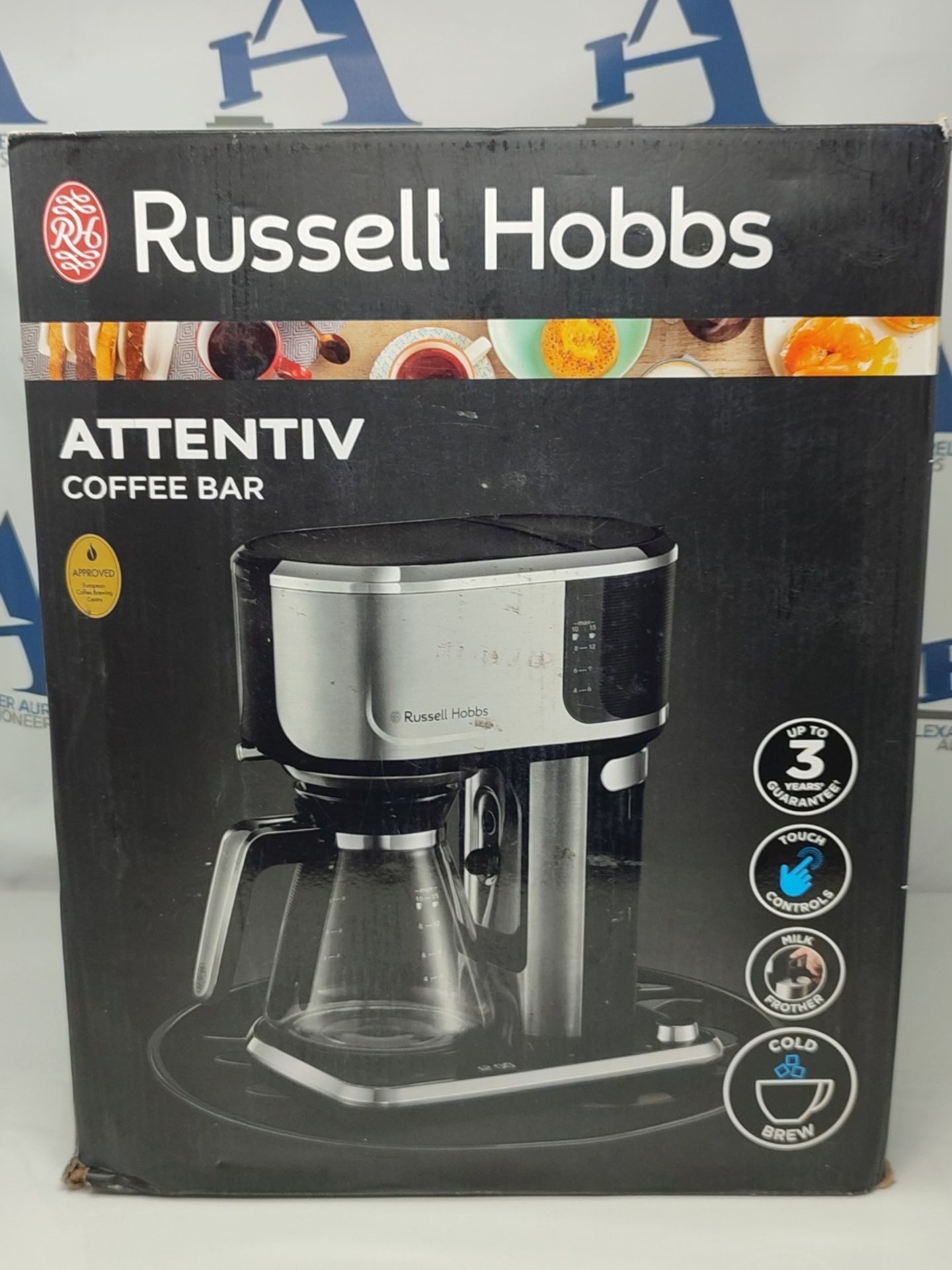 RRP £99.00 Russell Hobbs 26230 Attentiv Coffee Maker - Filter Coffee Machine with Cold Brew Funct - Image 2 of 3