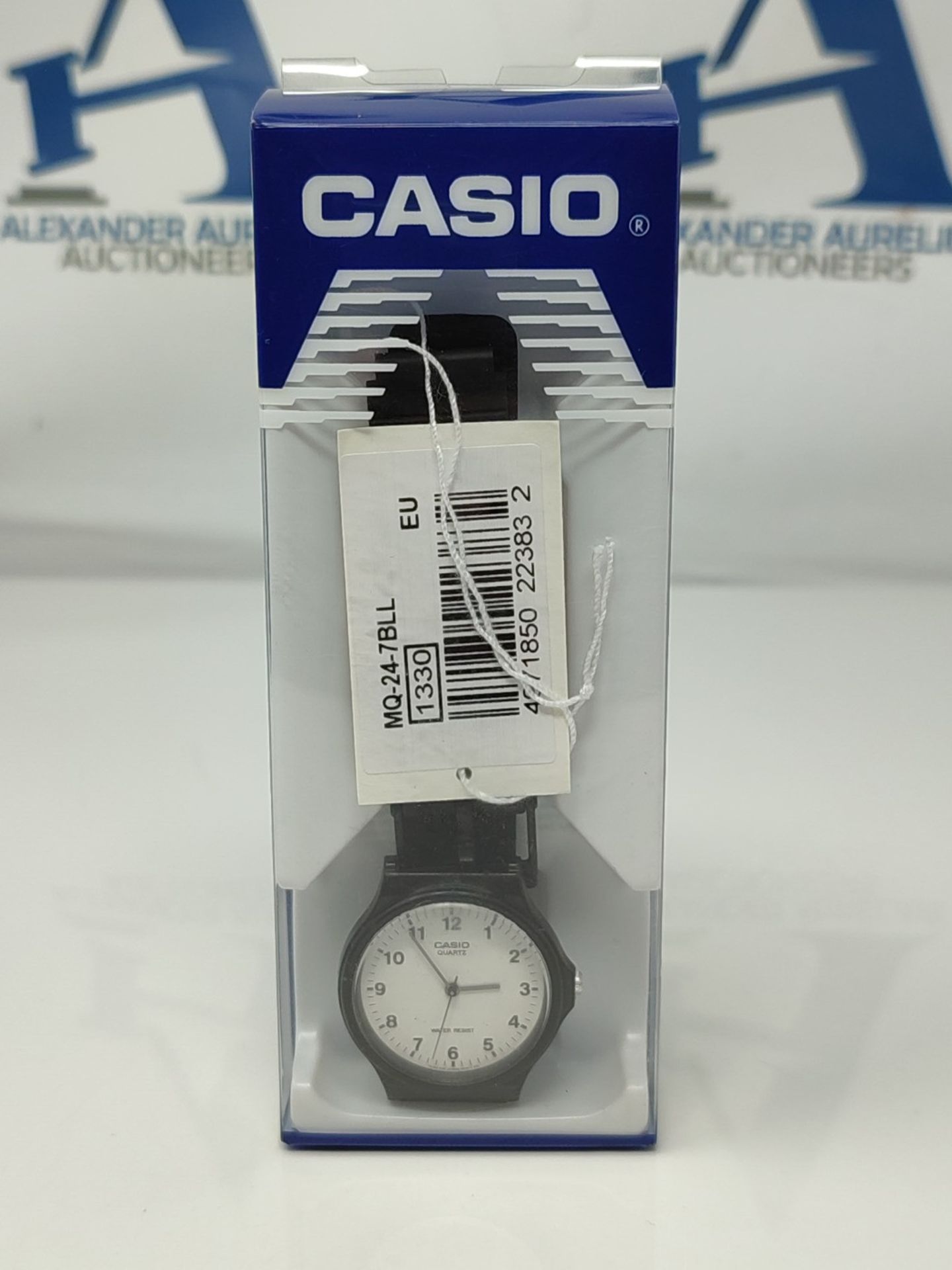 Casio Men's Quartz Analog Watch with Plastic Strap MQ-24-7BLLEG, Black, Strip - Image 3 of 3