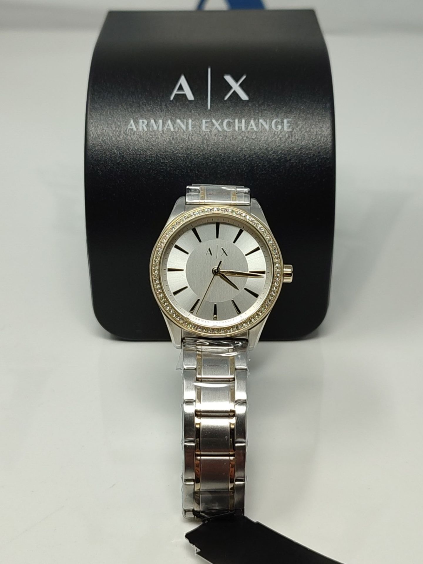 RRP £179.00 Armani Exchange Women's AX5446 Two Tone Silver and Gold Watch - Image 2 of 3