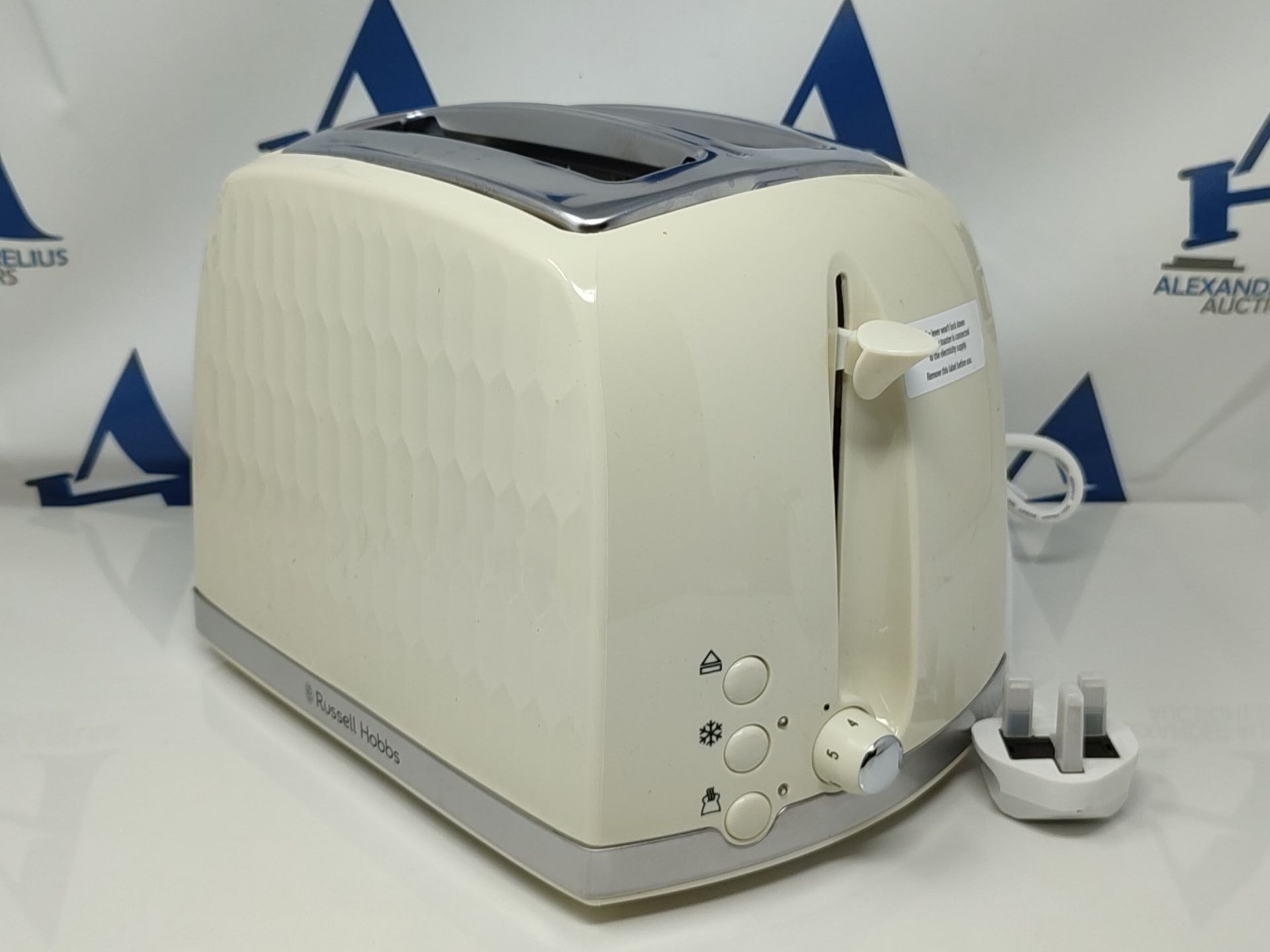 Russell Hobbs 26062 2 Slice Toaster - Contemporary Honeycomb Design with Extra Wide Sl - Image 2 of 3