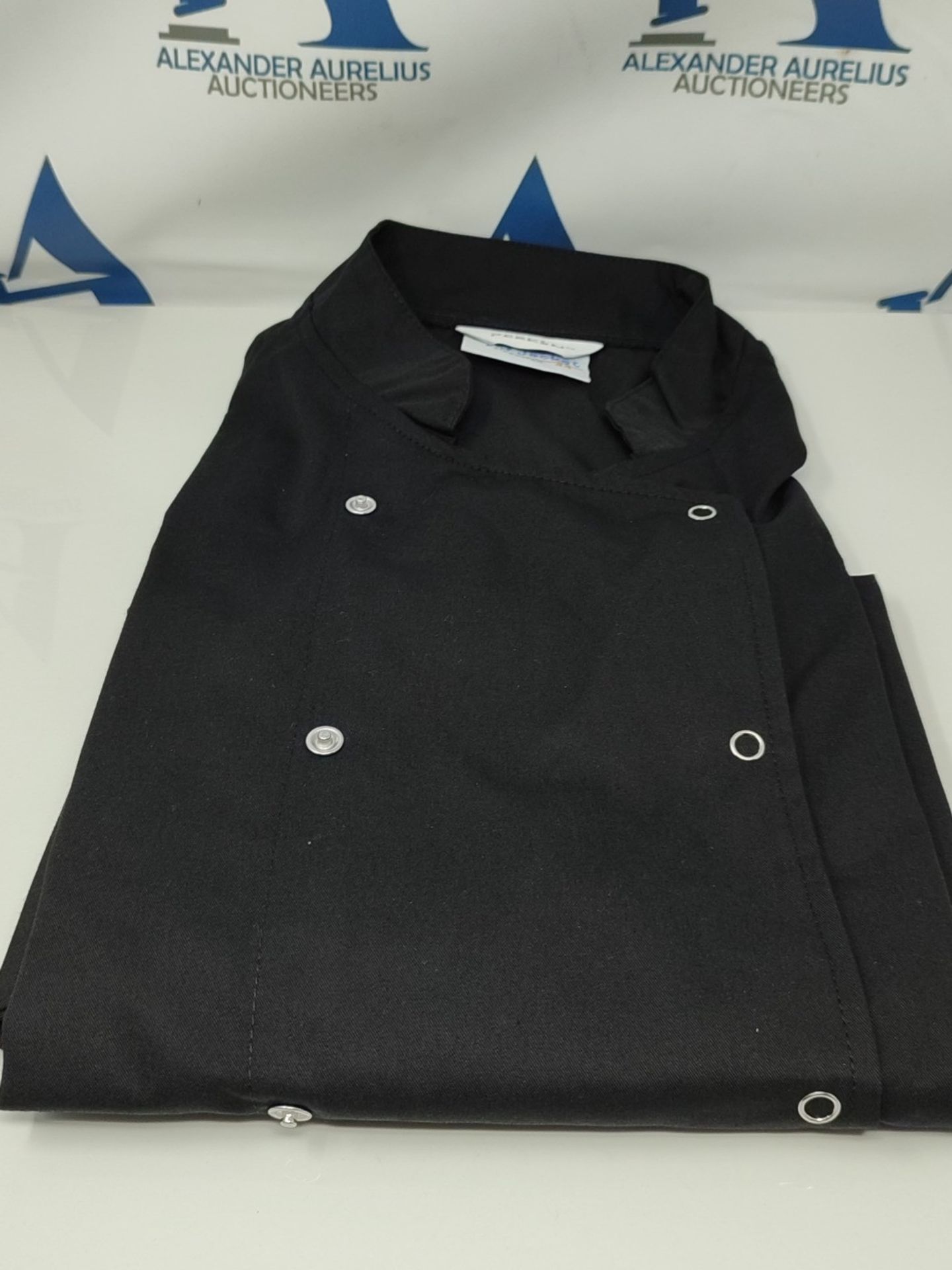 Portwest C733 Modern Lightweight Cumbria Chefs Jacket S/S Black, Large - Image 5 of 12