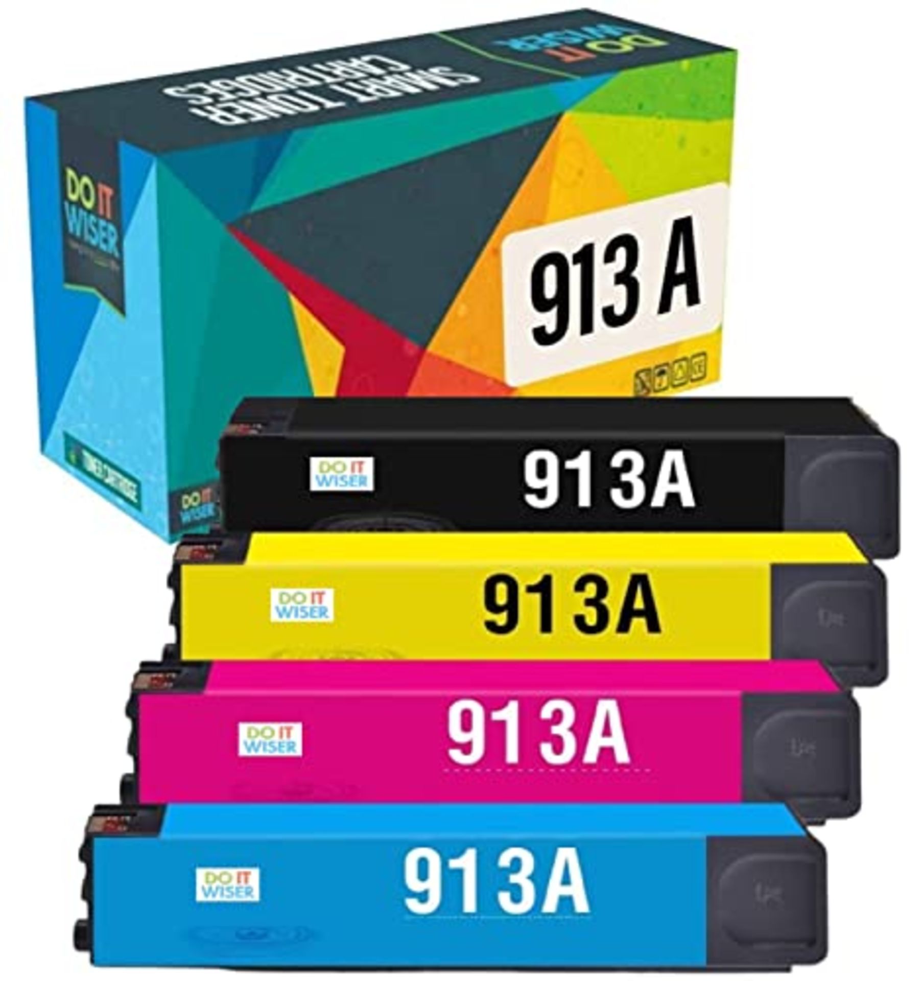 RRP £94.00 Do it Wiser Compatible Ink Cartridge Replacement for HP 913A HP 913 Works with HP Page