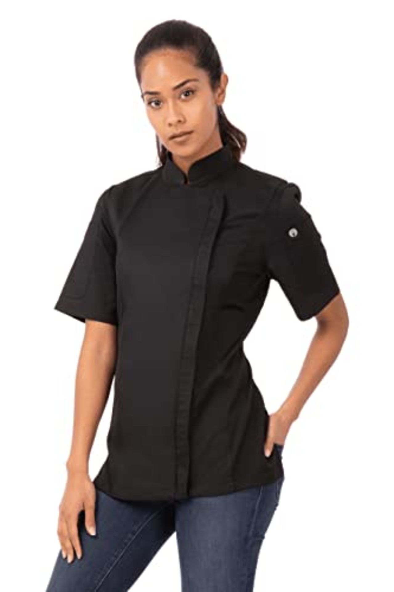 Chef Works Women's Bcwsz006blkl Chef s Jacket, Black, L UK