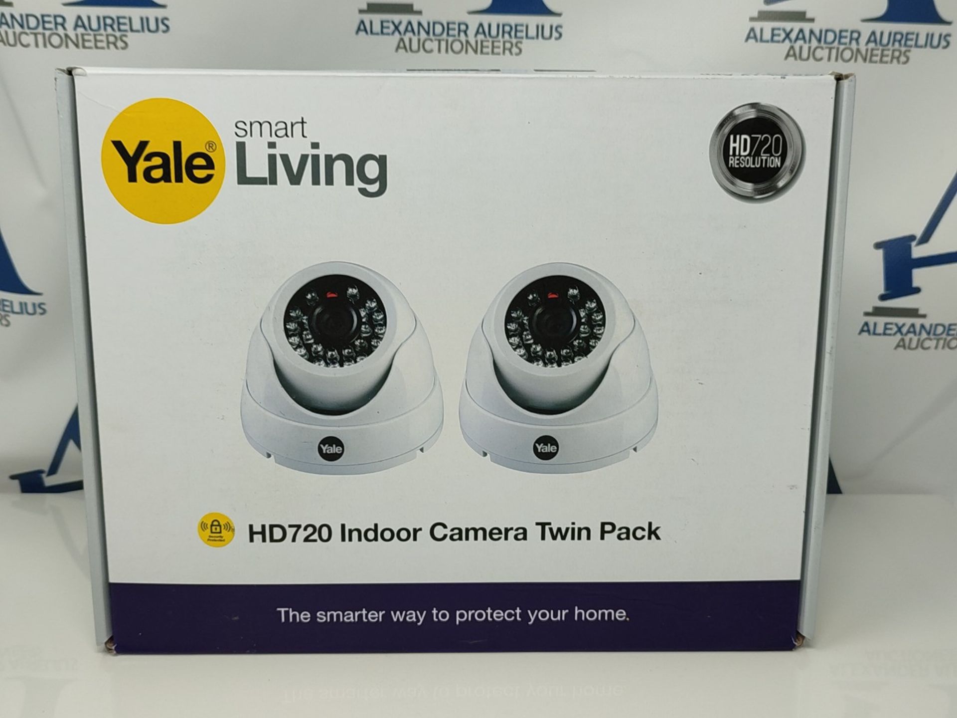 Yale Indoor HD 720 Dome Camera Twin Pack, HDC-302W-2,Yale SV-8C-4ABFX Smart Home CCTV - Image 2 of 3