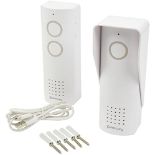 RRP £79.00 Mercury Wireless Digital Intercom/Doorbell | 2.4Ghz, White