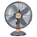 Tower T610000 Scandi Metal Desk Fan with 3 Speeds, Automatic Oscillation, 12 , 35W,