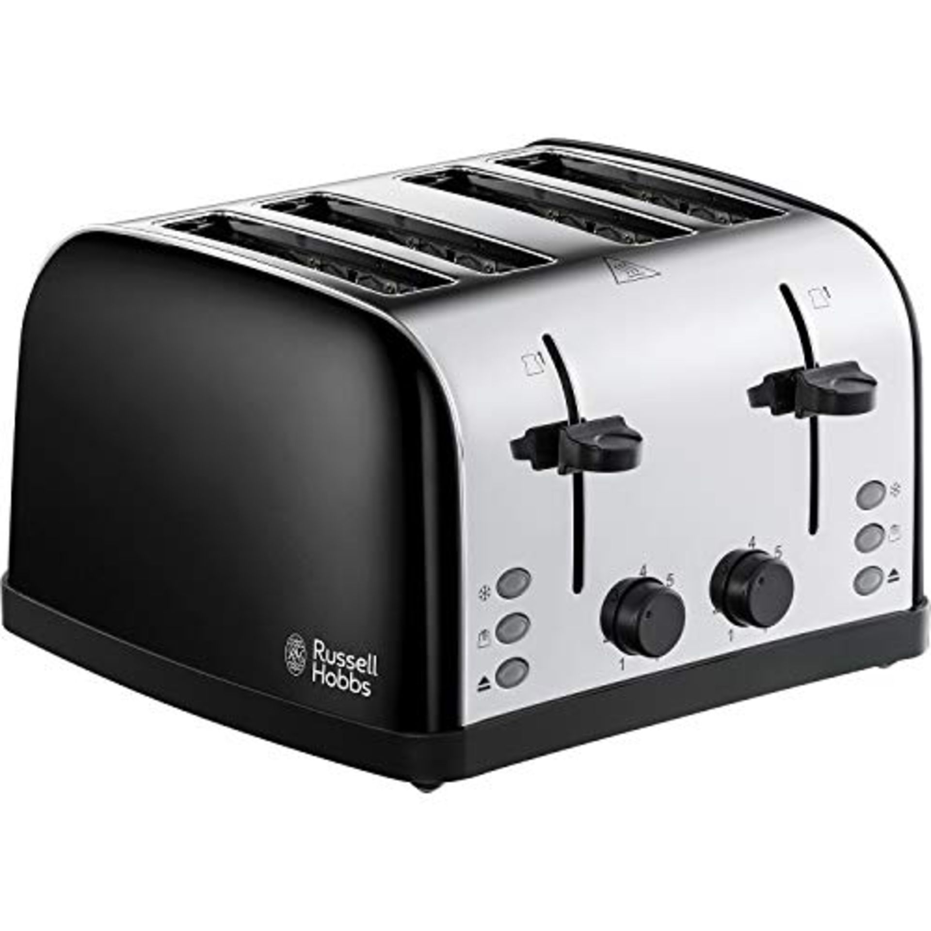 Russell Hobbs 28360 Stainless Steel Toaster, 4 Slice with Variable Browning Settings a